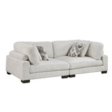 Tinley Beige Modular Loveseat Sectional - Ornate Home