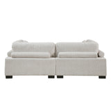 Tinley Beige Modular Loveseat Sectional - Ornate Home