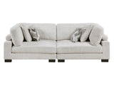 Tinley Beige Modular Loveseat Sectional - Ornate Home