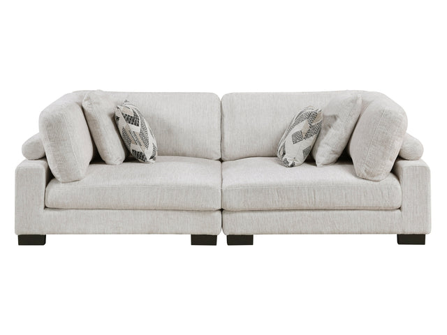 Tinley Beige Modular Loveseat Sectional - Ornate Home