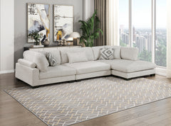Tinley Beige Modular Armless Chair - Ornate Home