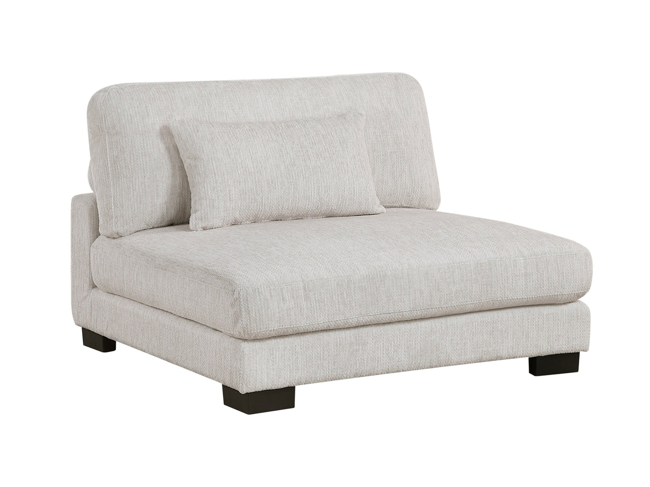 Tinley Beige Modular Armless Chair - Ornate Home