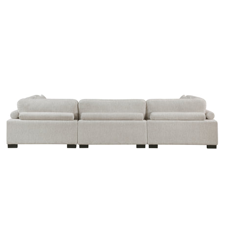 Tinley Beige Modular Sectional Sofa - Ornate Home