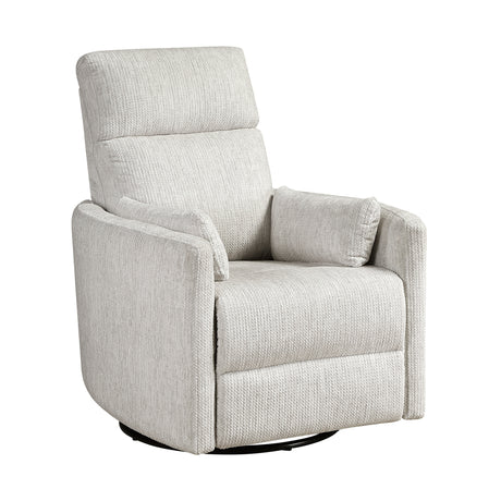 Tinley Beige Swivel Glider Reclining Chair - Ornate Home