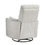 Tinley Beige Swivel Glider Reclining Chair - Ornate Home