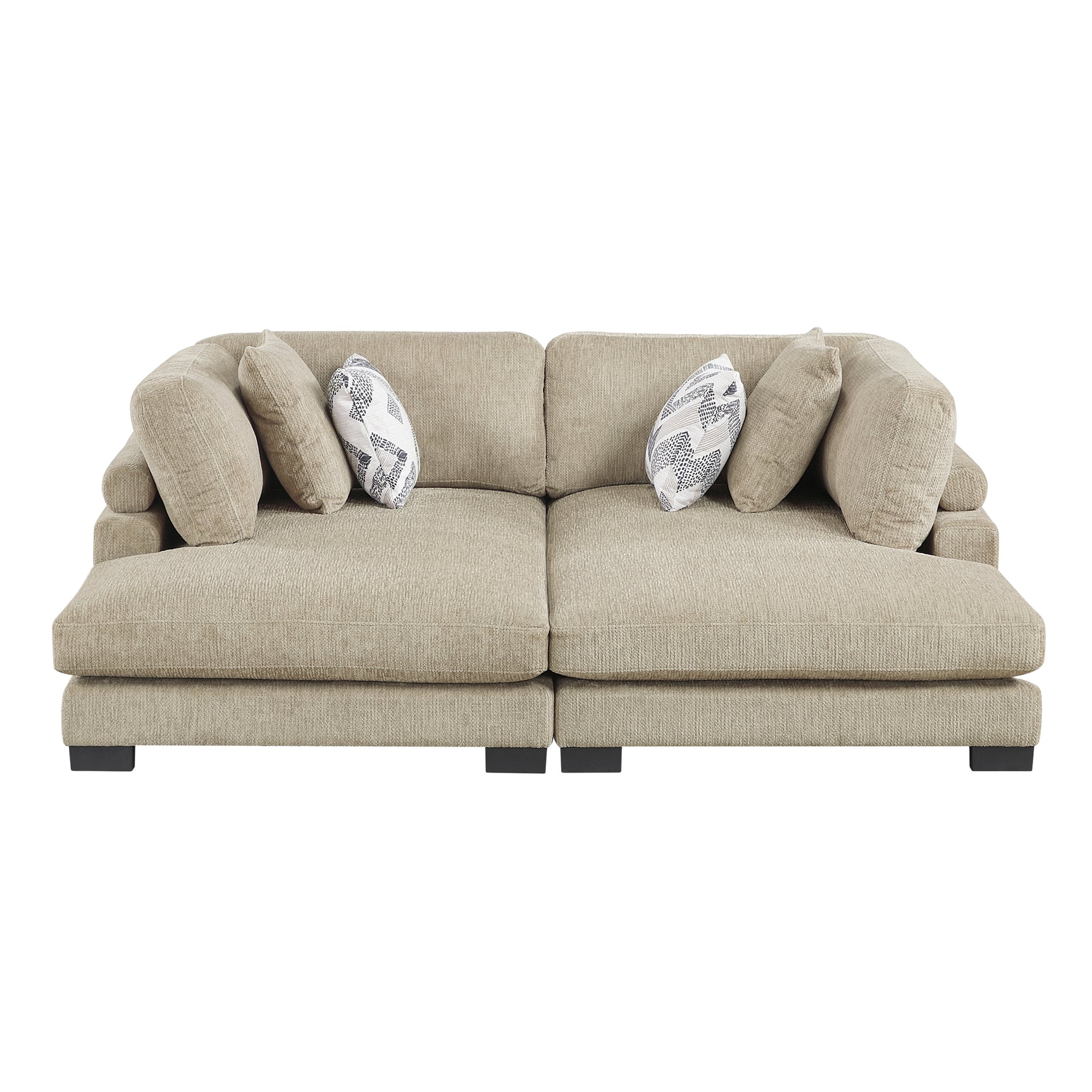 Tinley Brown 2-Piece Chaises - Ornate Home