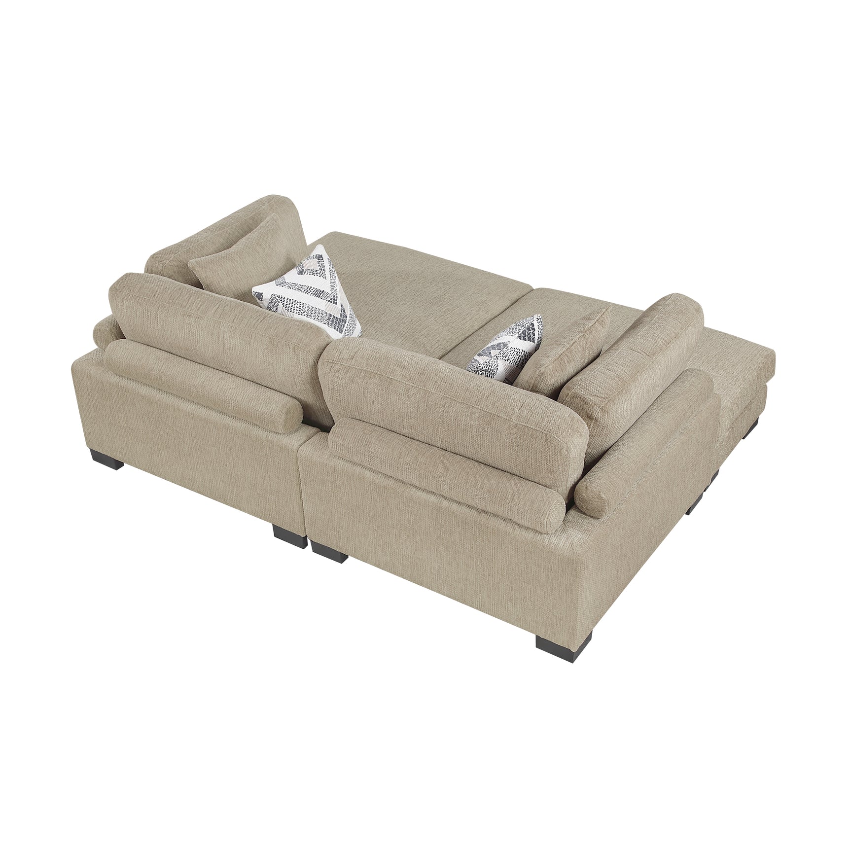 Tinley Brown 2-Piece Chaises - Ornate Home