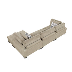 Tinley Brown 3-Piece Modular Sectional with Chaise - Ornate Home