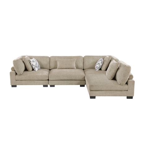 Tinley Brown 4-Piece Modular Sectional - Ornate Home