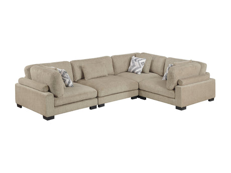 Tinley Brown 4-Piece Modular Sectional - Ornate Home