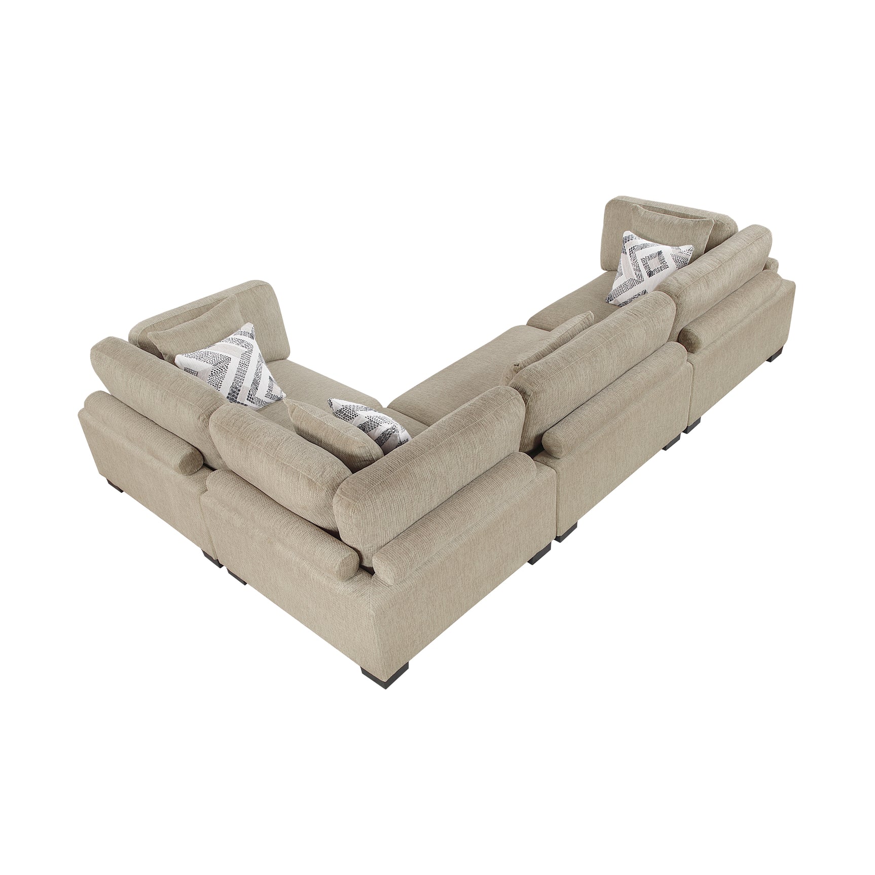 Tinley Brown 4-Piece Modular Sectional - Ornate Home