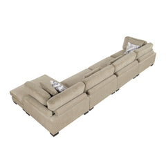 Tinley Brown 4-Piece Modular Sectional with Chaise - Ornate Home