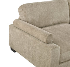 Tinley Brown 4-Piece Modular Sectional with Chaise and Ottoman - Ornate Home