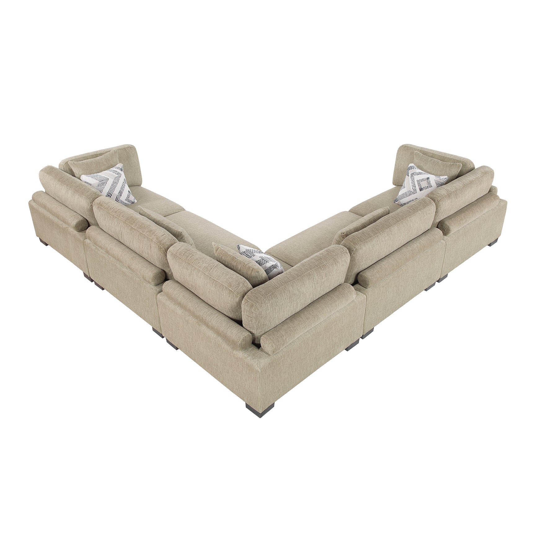 Tinley Brown 5-Piece Modular Sectional - Ornate Home