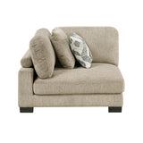 Tinley Brown 5-Piece Modular Sectional with Ottoman - Ornate Home