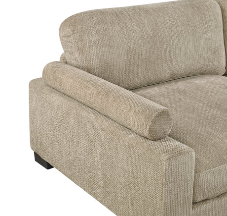 Tinley Brown 5-Piece Modular Sectional with Ottoman - Ornate Home