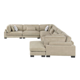 Tinley Brown 6-Piece Modular Sectional with Chaise - Ornate Home