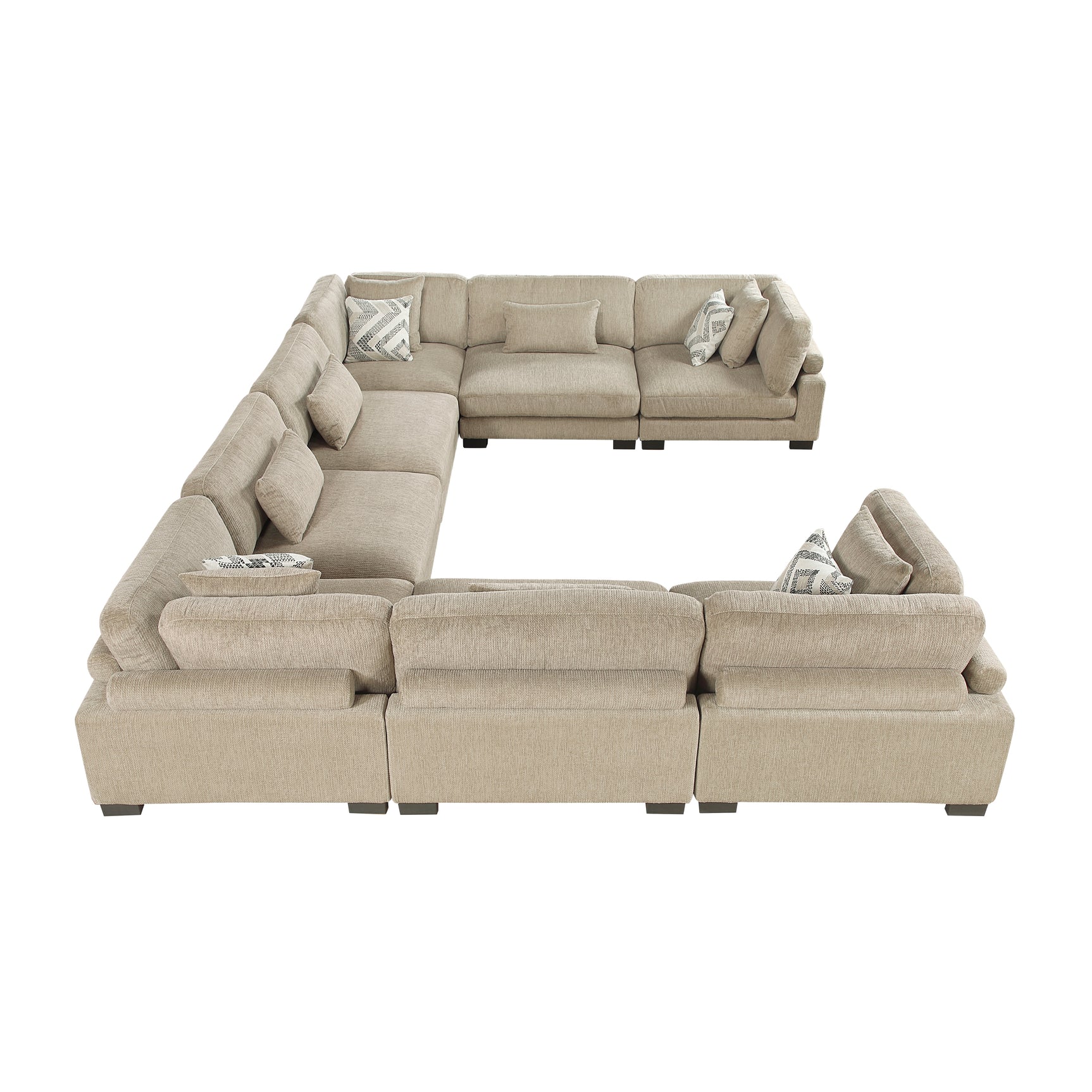 Tinley Brown 8-Piece Modular Sectional - Ornate Home