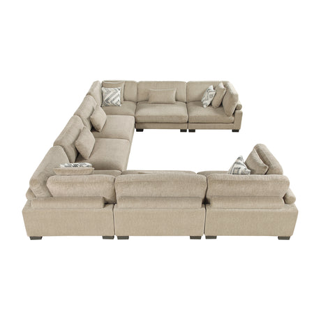 Tinley Brown 8-Piece Modular Sectional - Ornate Home