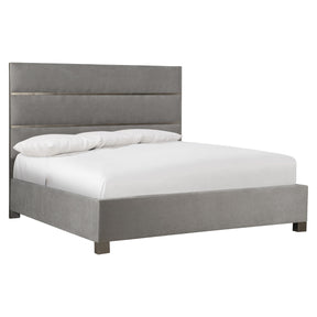 Tinsley Graphite King Panel Bed - Ornate Home