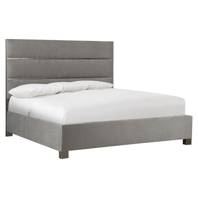 Tinsley Graphite King Panel Bed - Ornate Home