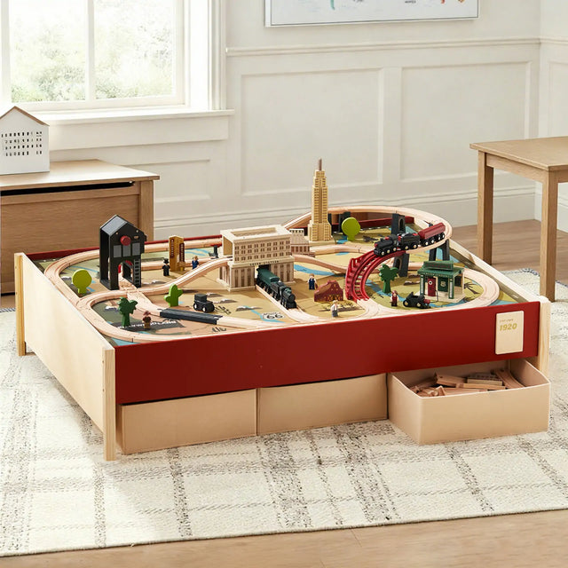 Tiny Land® 1920 Railway Adventure Train Table - Ornate Home