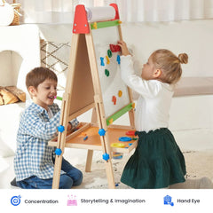 Tiny Land® 3-in-1 Art Easel for Kids - Ornate Home