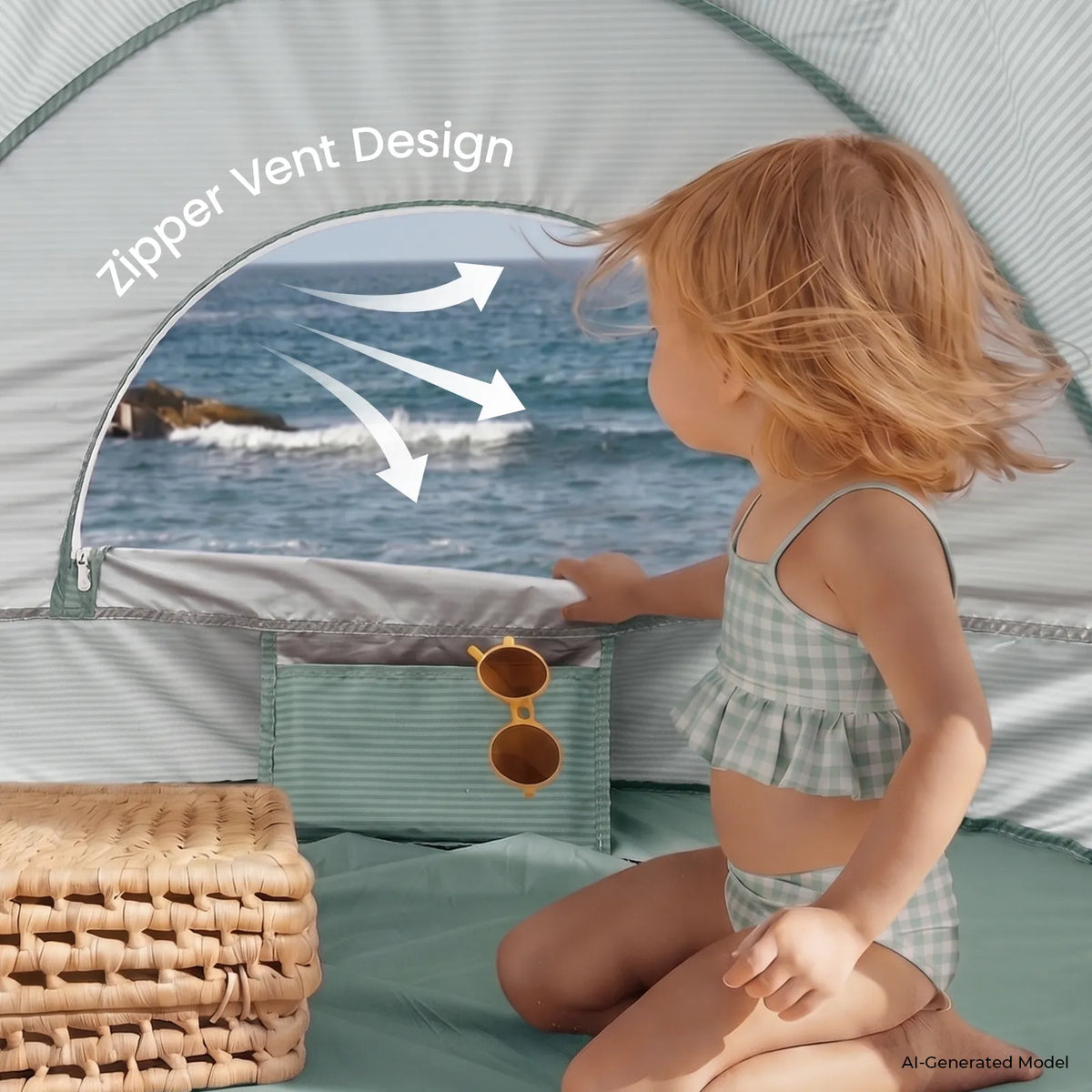 Tiny Land® 3-in-1 Baby Beach Tent - Ornate Home