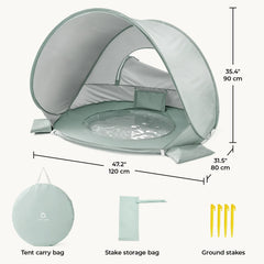 Tiny Land® 3-in-1 Baby Beach Tent - Ornate Home
