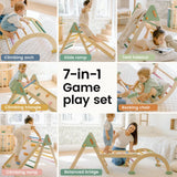 Tiny Land® 7-in-1 Morandi Pikler Triangle Set - Ornate Home