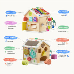 Tiny Land® Cottage Activity Cube - Rainbow - Ornate Home
