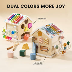 Tiny Land® Cottage Activity Cube - Rainbow - Ornate Home