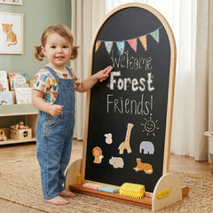 Tiny Land® Double-Sided Arched Magnet Chalkboard - Ornate Home