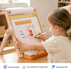 Tiny Land® Double-Sided Magnetic Tabletop Easel - Ornate Home