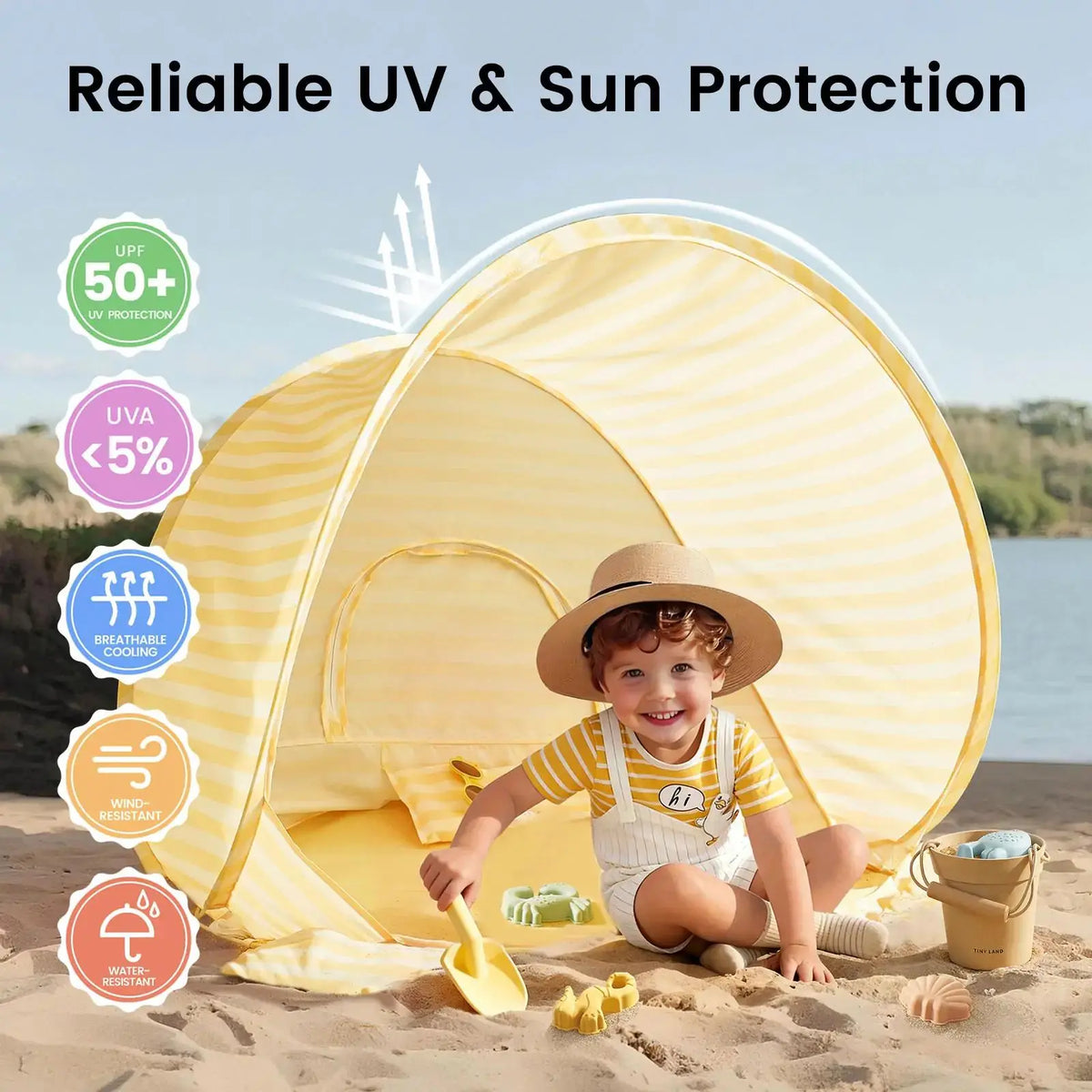 Tiny Land® One-Stop Beach Toy & Tent Set - Ornate Home