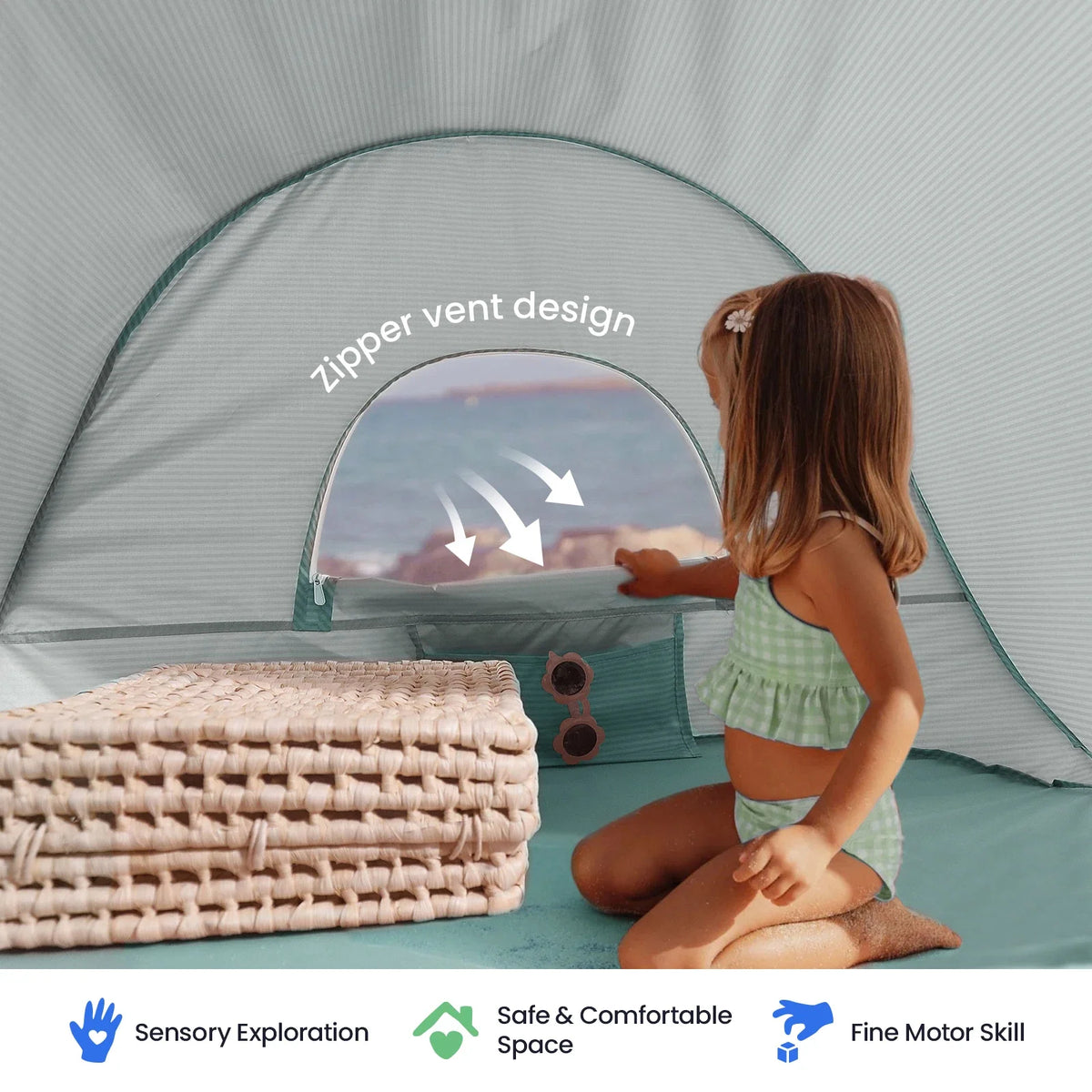 Tiny Land® One-Stop Beach Toy & Tent Set - Ornate Home