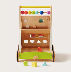 Tiny Land® Premium Natural Wooden Activity Walker - Ornate Home