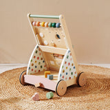 Tiny Land® Versatile Natural Wooden Baby Walker - Ornate Home