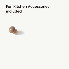 Tiny Land® Wooden Play Kitchen for Toddlers - Honey Kitchenette Pretend Cooking Set - Ornate Home