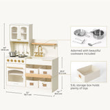 Tiny Land® Wooden Play Kitchen with Storage for Creative Toddlers - Ornate Home