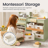 Tiny Land® Wooden Play Kitchen with Storage for Creative Toddlers - Ornate Home
