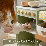Tiny Land® Wooden Play Kitchen with Storage for Creative Toddlers - Ornate Home