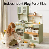 Tiny Land® Wooden Play Kitchen with Storage for Creative Toddlers - Ornate Home