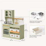 Tiny Land® Wooden Play Kitchen with Storage for Creative Toddlers - Ornate Home