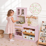 Tiny Land® Wooden Play Kitchen with Storage for Creative Toddlers - Ornate Home