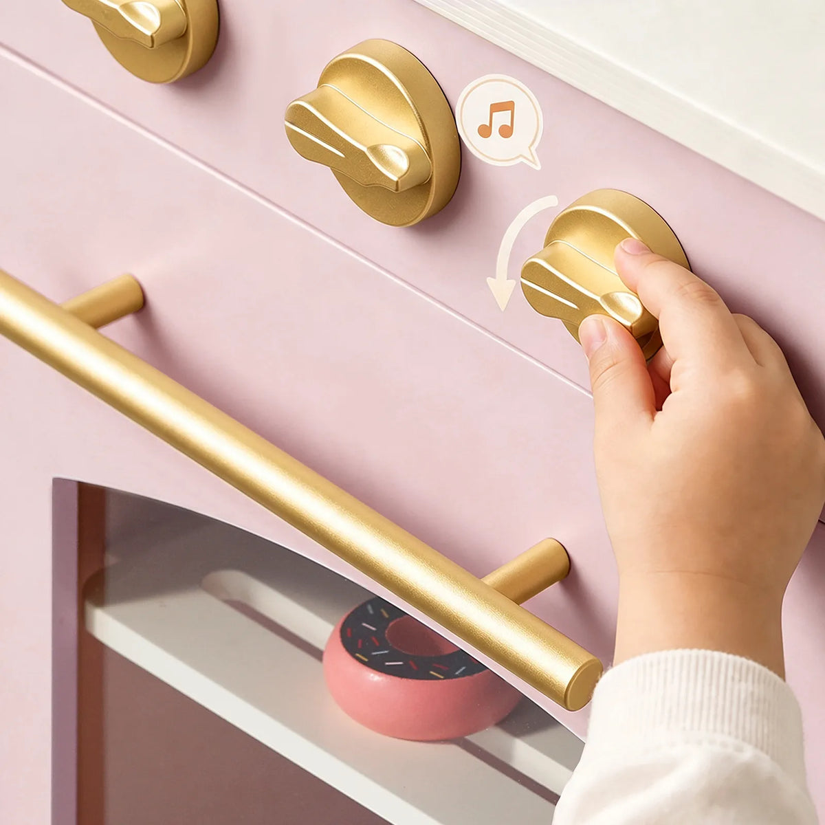 Tiny Land® Wooden Play Kitchen with Storage for Creative Toddlers - Ornate Home