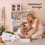 Tiny Land® Wooden Play Kitchen with Storage for Creative Toddlers - Ornate Home