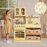 Tiny Land® Wooden Play Kitchen with Storage for Creative Toddlers - Ornate Home