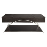Tioga Espresso/Chrome Lift Top Cocktail Table - Ornate Home