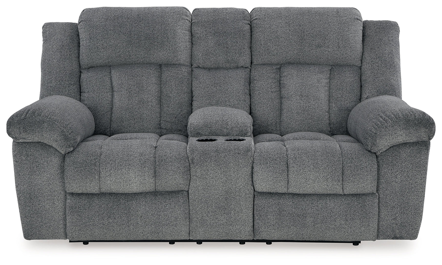 Tip-Off Slate Power Reclining Loveseat - Ornate Home